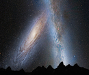 Галактика Андромеды и Млечный путь