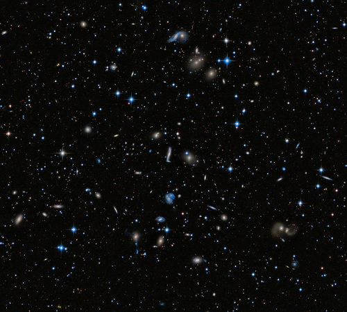 Скопление галактик в созвездии Геркулес